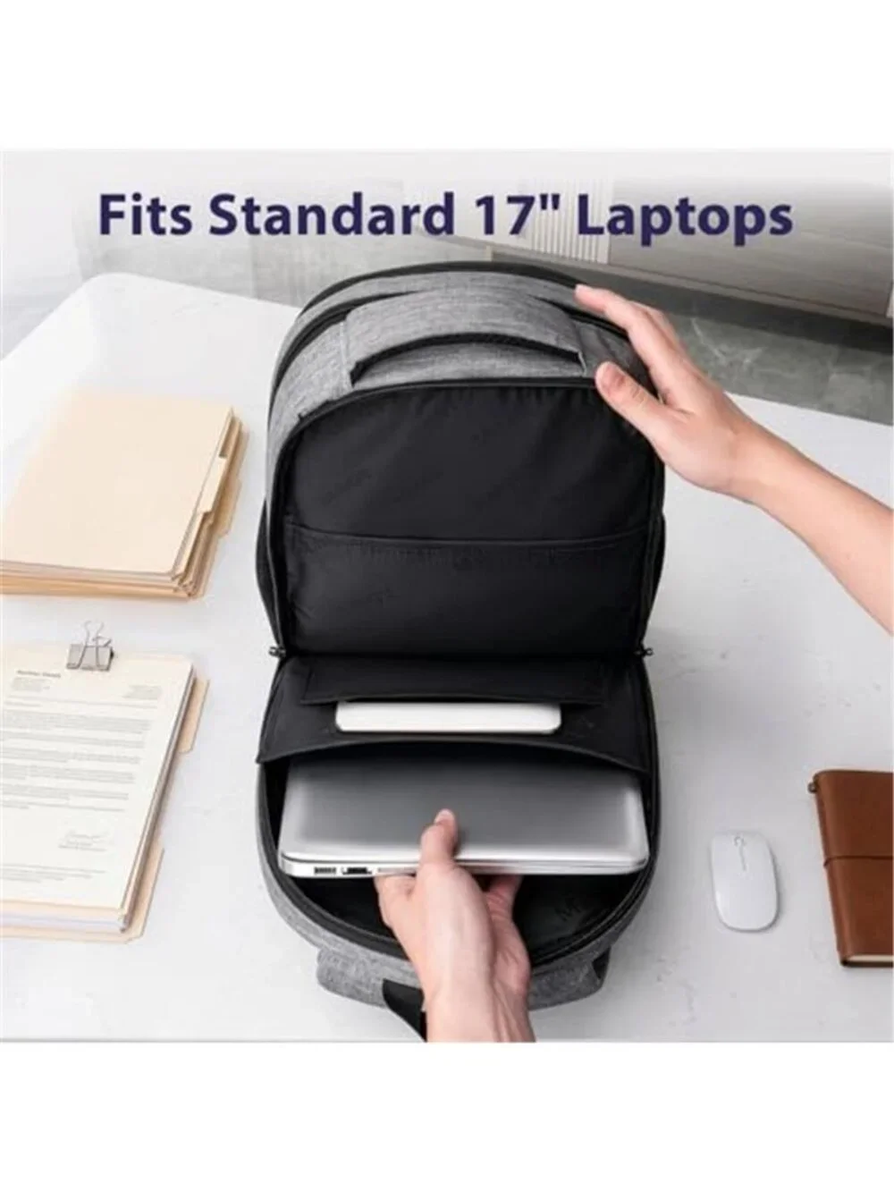 17 Inch Laptop Backpack TSA Approved Carry On Travel Bag Anti Theft College Men